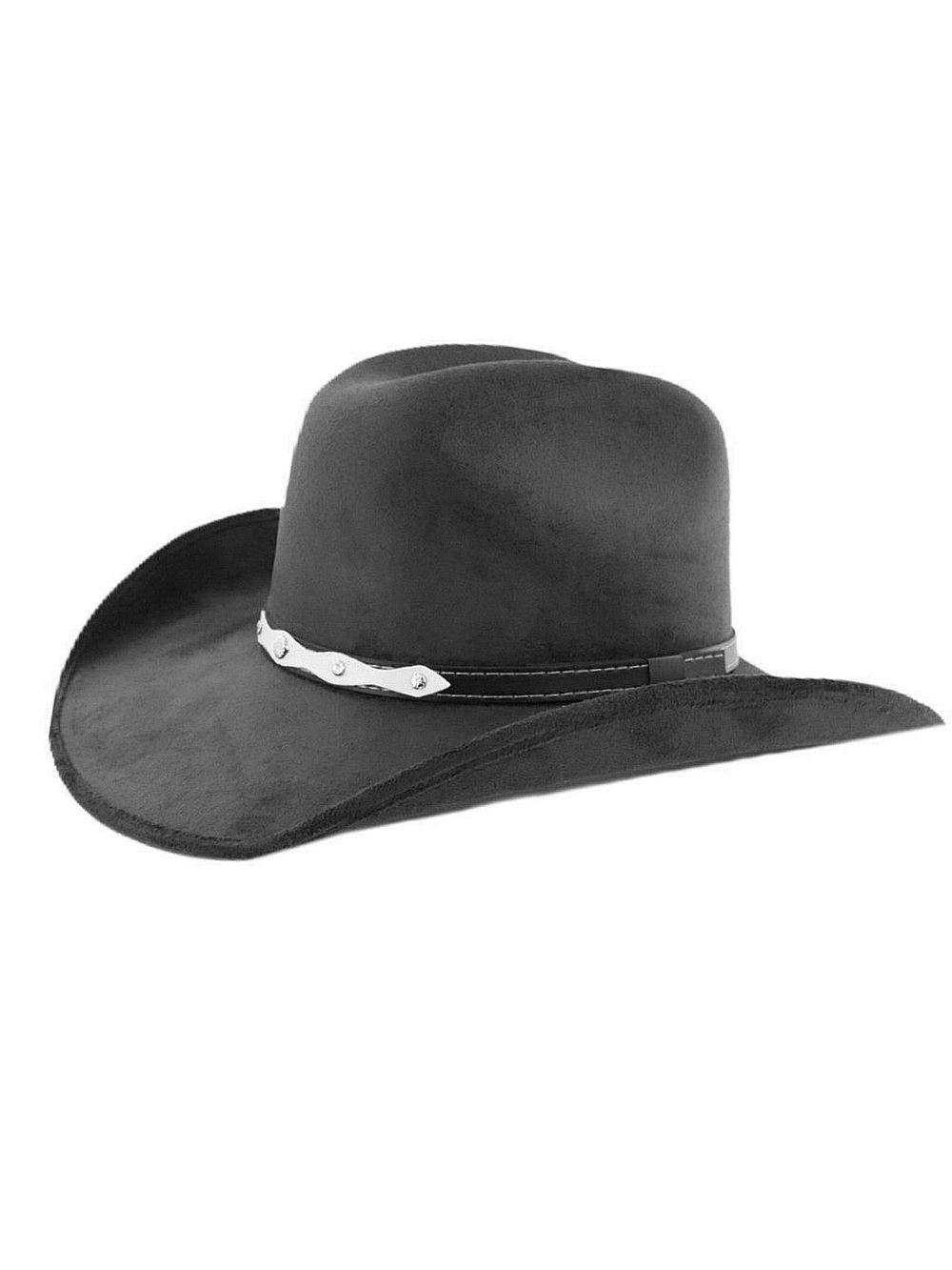 CODY & SIOUX Oklahoma Chihuahua Black Suede Gamuza Hat
